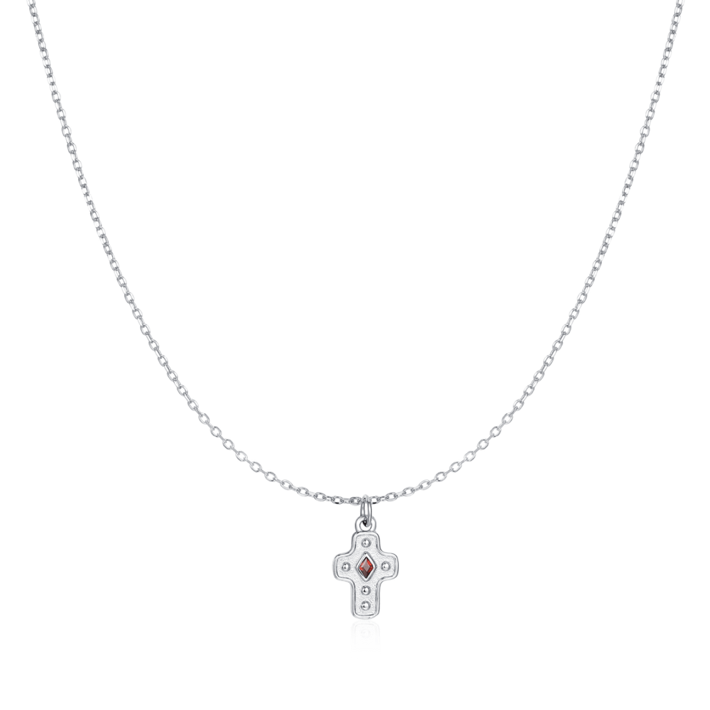 Diamantada Cross Necklace