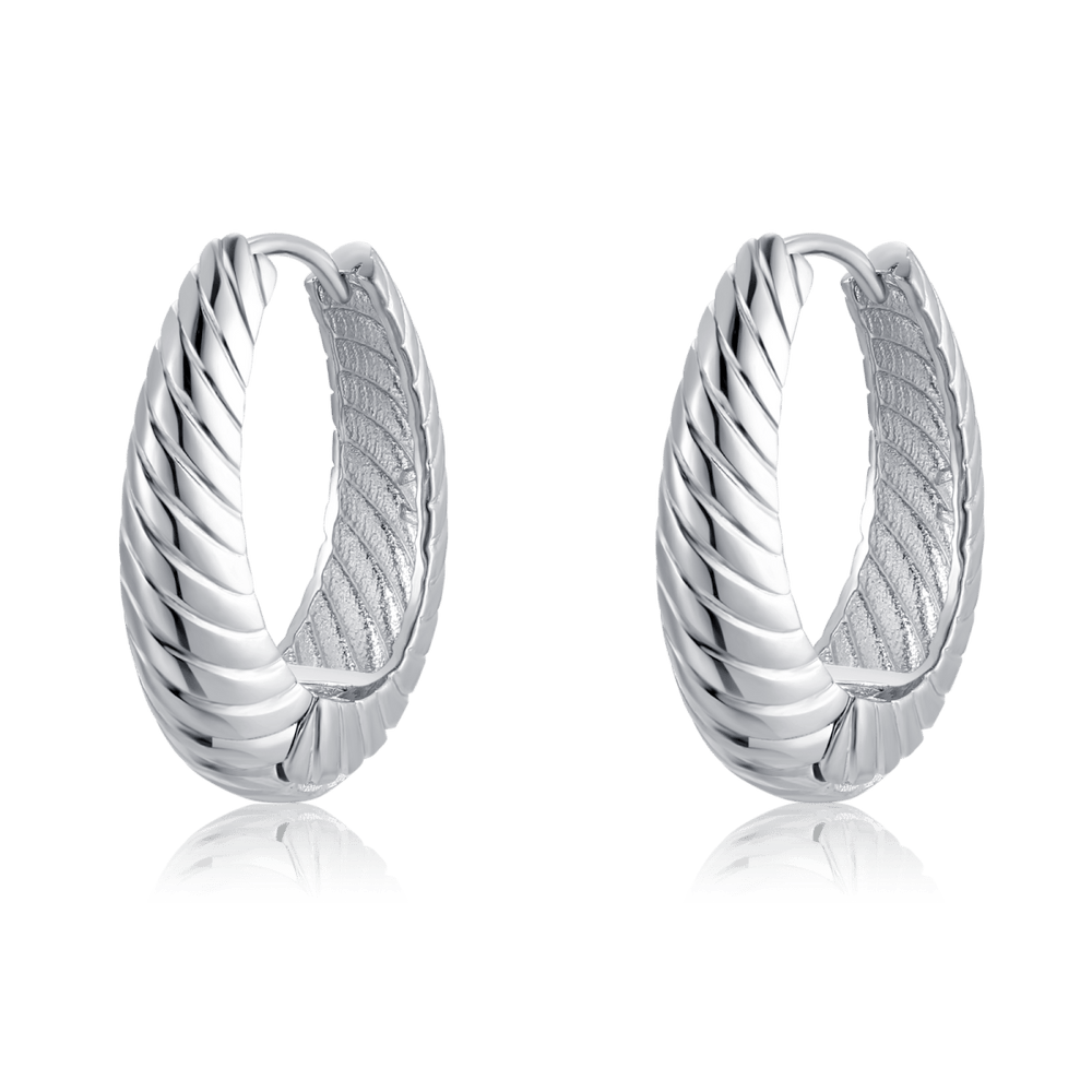 Acanalados Hoop Earrings