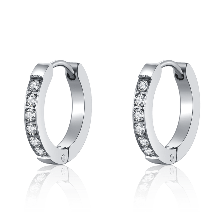 Circonitas Blancas Hoop Earrings