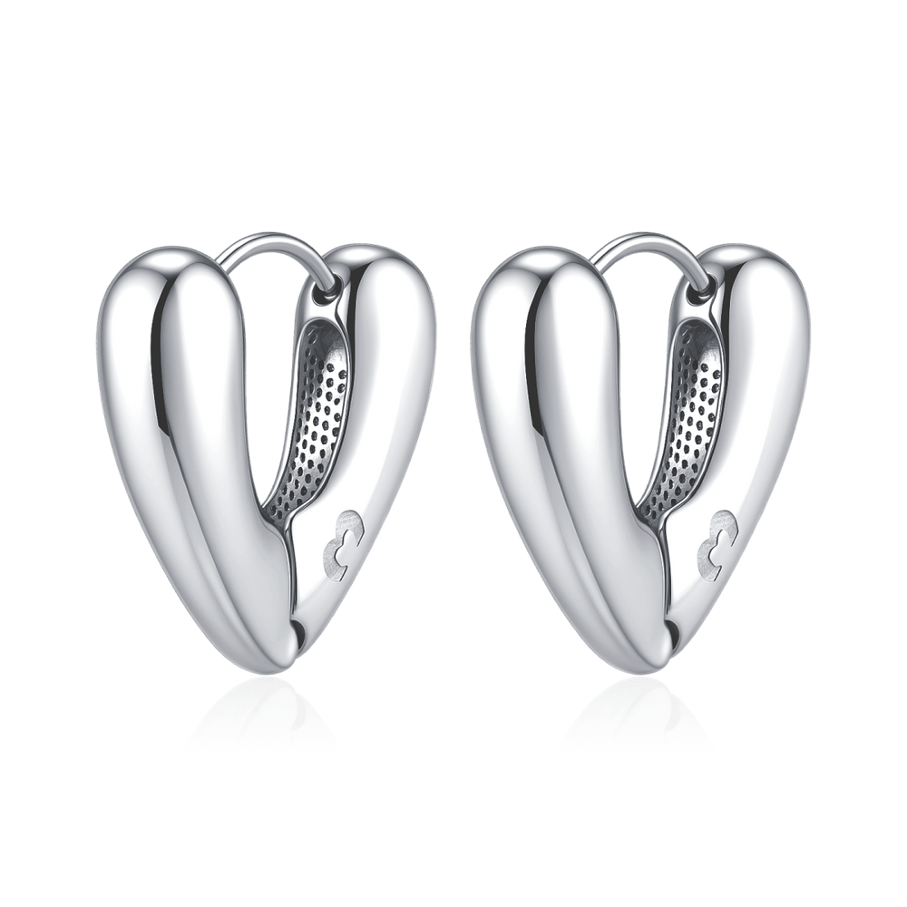 Pendientes Corazón Curvado