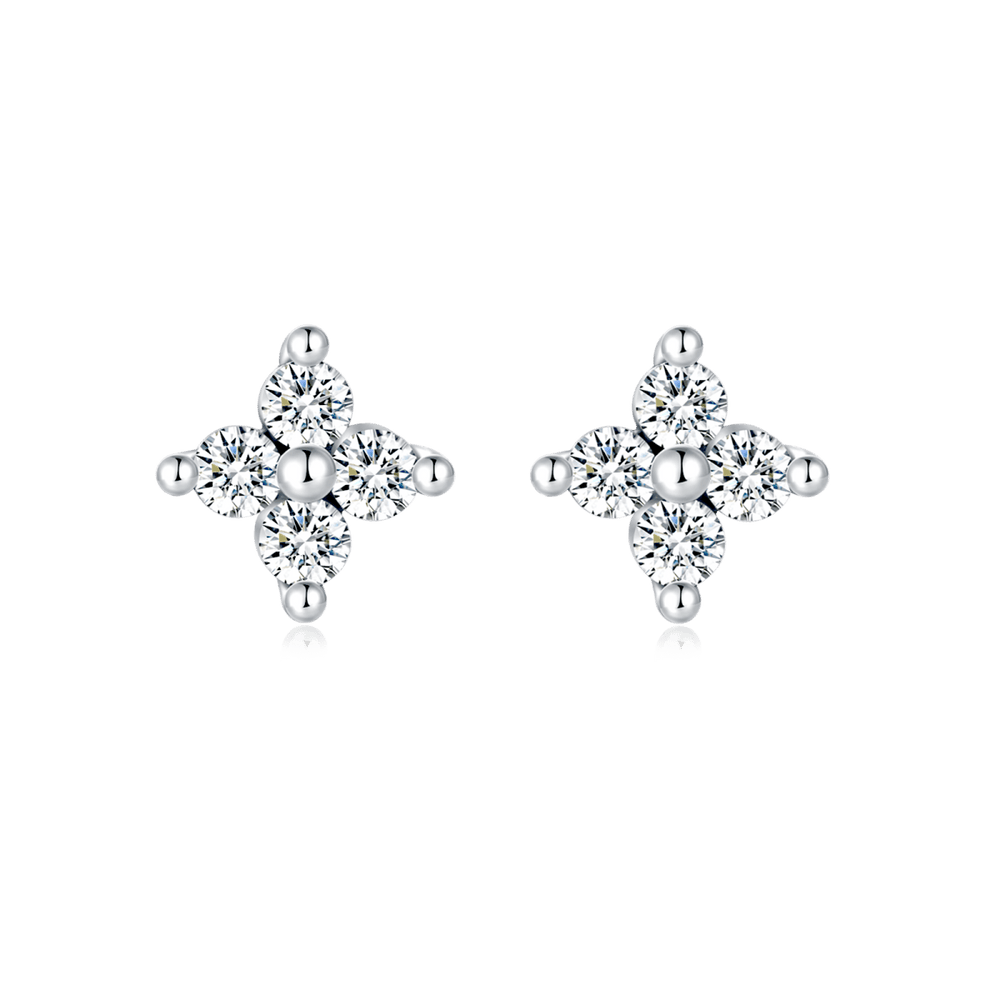 Mini Flor Cristal Earrings