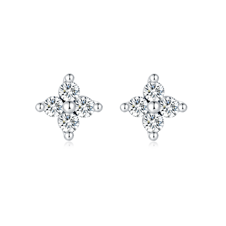 Pendientes Mini Flor Cristal
