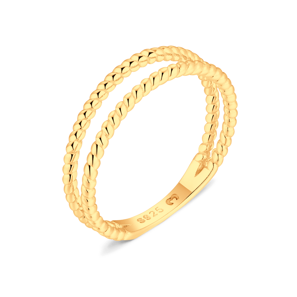 Anillo Líneas Trenzadas