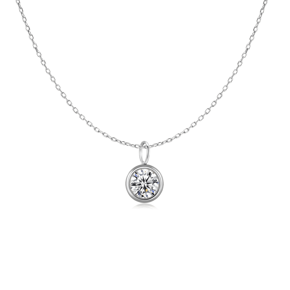 Collar Zirconia Círculo