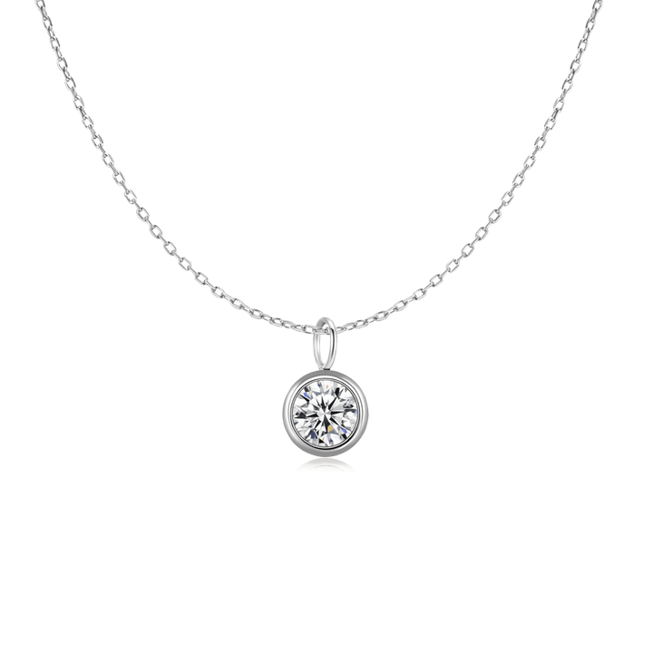 Zirconia Círculo Necklace
