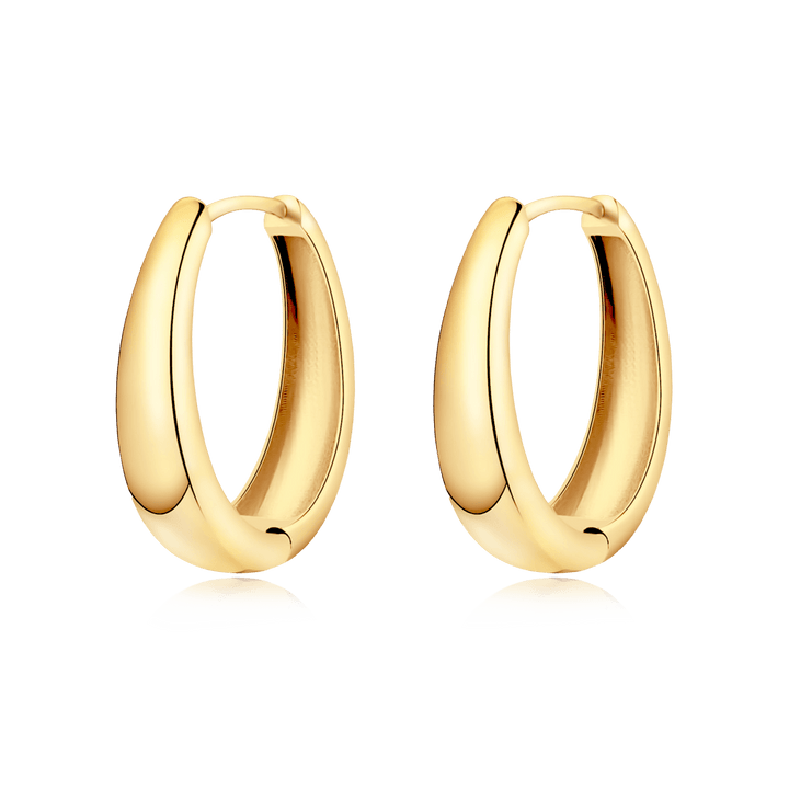 Oval Hoop Earrings
