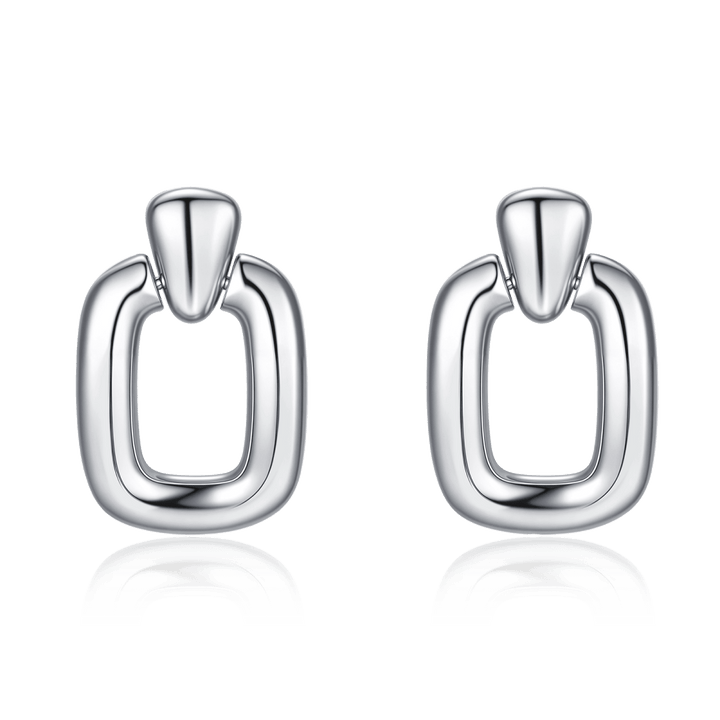 Rectangulares Hoop Earrings