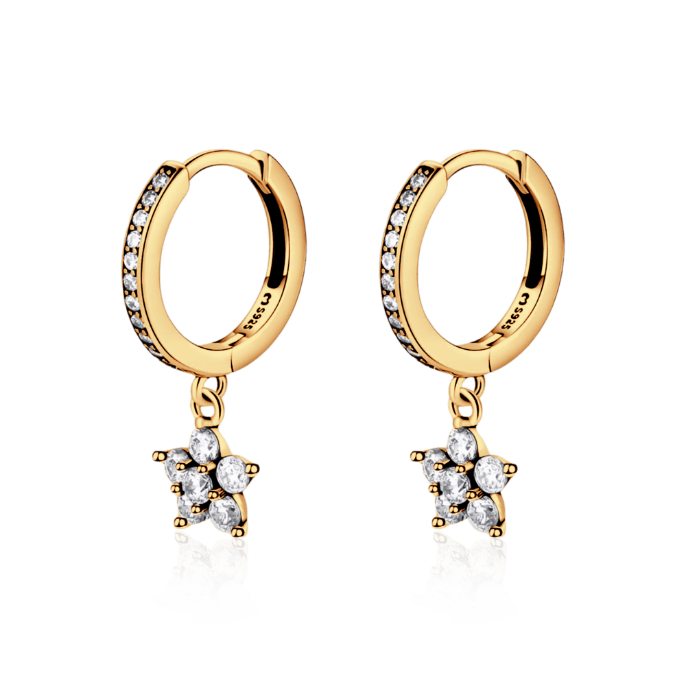 Pendientes Florecita Brillante