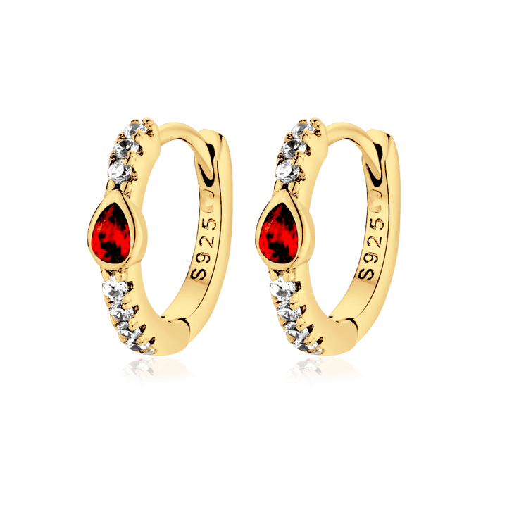 Pendientes Ruby Red