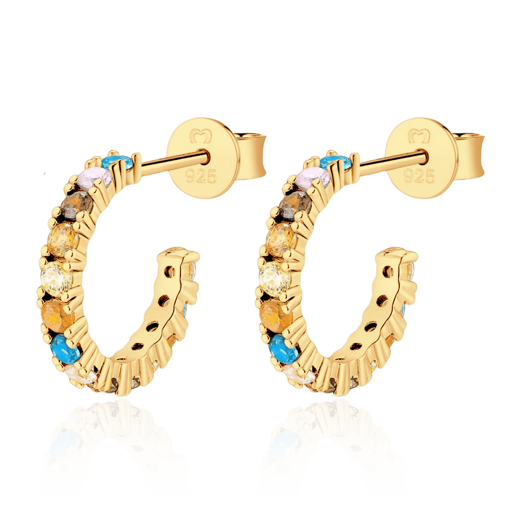 Tropical Half-Hoop Earrings